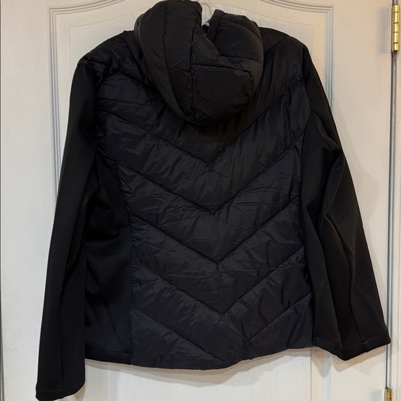 DKNY Women's Mixed Media Coat - Jacket NWT XL - Picture 9 of 15